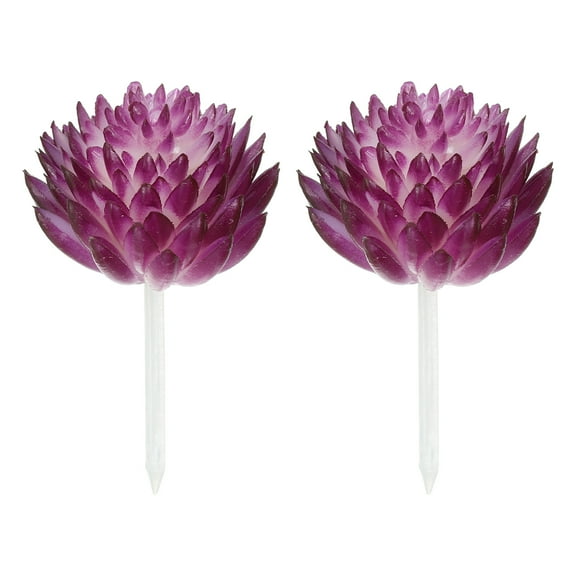 Uxcell Mini Artificial Succulents Unpotted Faux Succulent Picks Fake Succulent Plants Purple 2 Pack