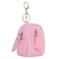 thumbnail image 1 of Uxcell Mini Backpack Keychain for Women, PU Leather Cute Cosmetic Bag Coin Purse Creative Keychains with Tassel for Makeup Key Card Pink, 1 of 7