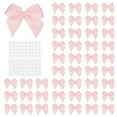 thumbnail image 1 of Uxcell 100Pcs Mini Bows Small Satin Ribbon Bows with Sticky Pads, Fit for Party Decor Gift Wrapping Sewing DIY Cherry Pink, 1 of 7
