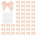 thumbnail image 1 of Uxcell 200 Count Mini Bows Small Satin Ribbon Bows with Sticky Pads, Fit for Wedding Party Decor Sewing DIY Dark Pink, 1 of 7