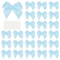 thumbnail image 1 of Uxcell 50Pcs Mini Bows Small Satin Ribbon Bows with Sticky Pads Fit for Crafts Wedding Party Decor Gift Wrapping Sky Blue, 1 of 7