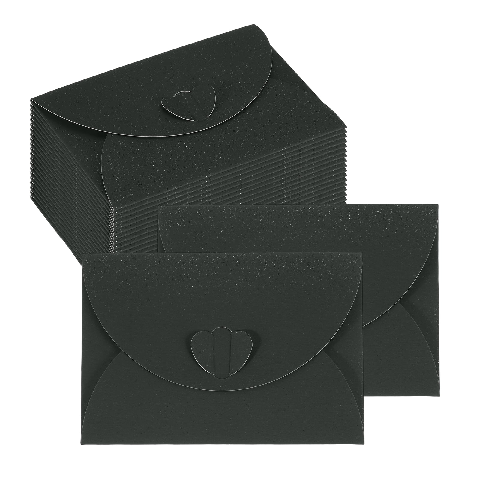 Uxcell Mini Card Envelope, Cute Cards Holder with Heart Clasp for ...