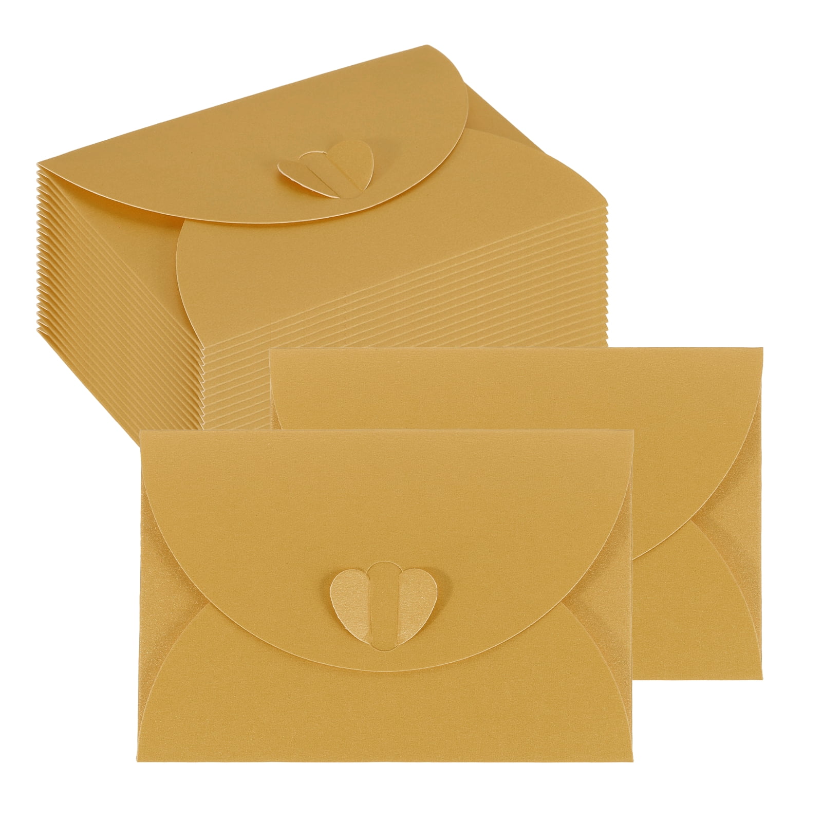 Uxcell Mini Card Envelope, Cute Cards Holder with Heart Clasp for ...