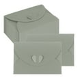 thumbnail image 1 of Uxcell Mini Card Envelope, Cute Cards Holder with Heart Clasp for Birthday Weddings Favors Business Greeting Cards Silver, 1 of 7