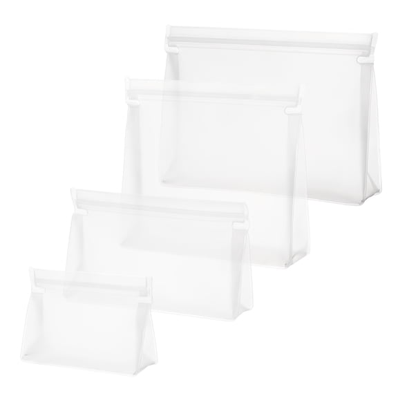 4pcs Mini Clear Makeup Bags Kit EVA Waterproof Small Cosmetic Organizer Pouch with Zipper for Travel Carry-on Airport Toiletry Makeup Bag