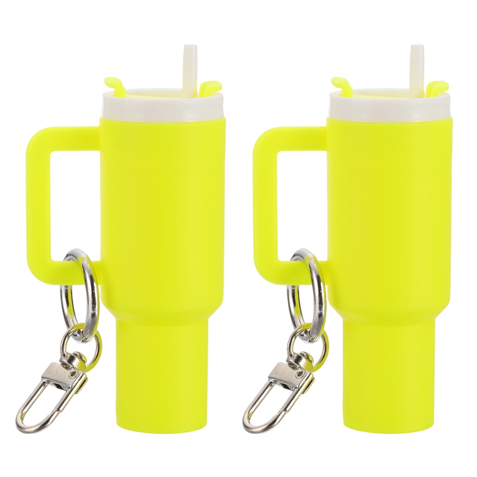 Uxcell Mini Cup Keychain, Lip Balm Holder Mini Tumbler Key Chain