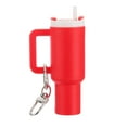 thumbnail image 1 of Uxcell Mini Cup Keychain, Lip Balm Holder Mini Tumbler Key Chain Decor Keychain Charm for Backpack Handbag Purse Red, 1 of 7