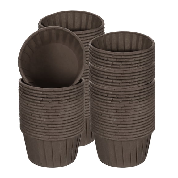 Uxcell Mini Cupcake Liners for Baking Cupcake, 100Pcs Cupcake Muffins Liners Cupcake Holders, Coffee