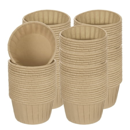 Uxcell Mini Cupcake Liners for Baking Cupcake, 150Pcs Cupcake Muffins Liners Cupcake Holders, Brown