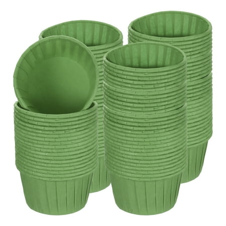 Uxcell Mini Cupcake Liners for Baking Cupcake, 150Pcs Cupcake Muffins Liners Cupcake Holders, Green