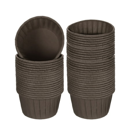 Uxcell Mini Cupcake Liners for Baking Cupcake, 50Pcs Cupcake Muffins Liners Cupcake Holders, Coffee