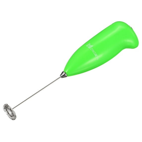 Uxcell Mini Electric Tumbler Stirrer, Handheld Mixer Battery Operated Stirring Green 1 pack