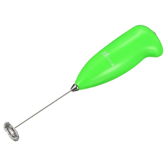 Uxcell Mini Electric Tumbler Stirrer, Handheld Mixer Battery Operated Stirring Green 1 pack