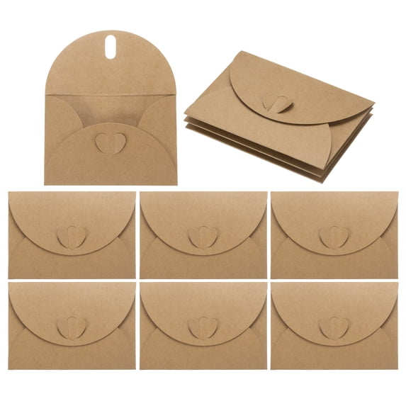 Uxcell Mini Envelopes, 25 Pack Greeting Card Envelopes with Heart Clasp ...