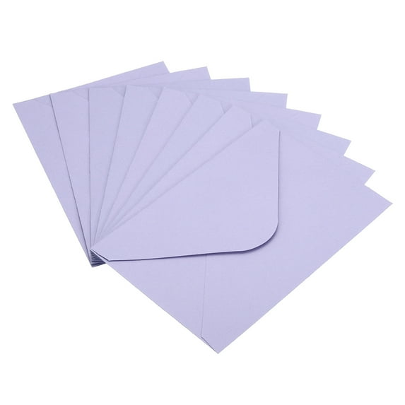 Uxcell Mini Envelopes Gift Cards Business Cards Envelope for Weddings, Lavender 50 Pack