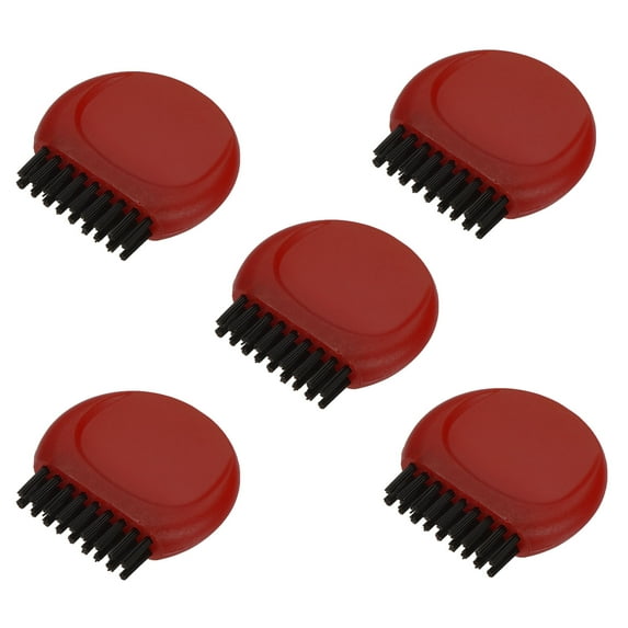 Uxcell Mini Golf Club Brush Portable Pocket Dust Groove Cleaner Red 5 Pack