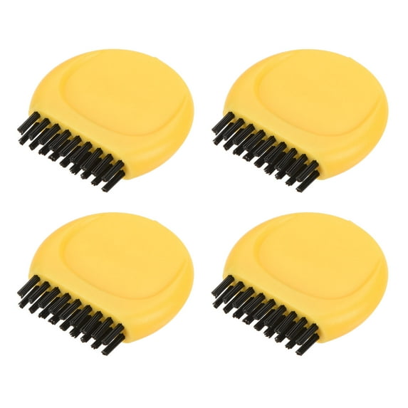 Uxcell Mini Golf Club Brush Portable Pocket Dust Groove Cleaner Yellow 8 Pack