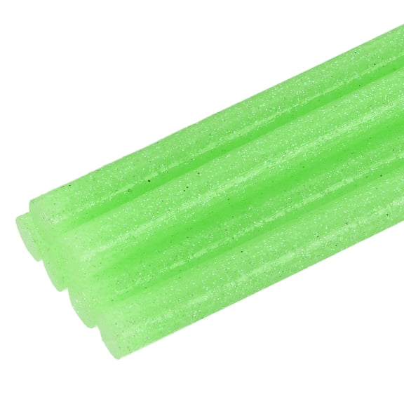 Uxcell Mini Hot Glue Sticks for Glue Gun 0.27-inch x 8-inch Glitter Fruit Green 6pcs