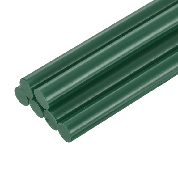 Uxcell Mini Hot Glue Sticks for Glue Gun 11mm x 100mm Dark Green 12pcs