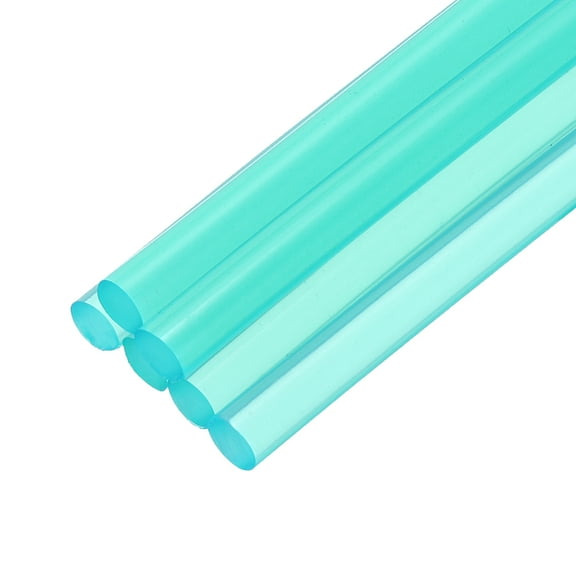 Uxcell Mini Hot Glue Sticks for Glue Gun 4-inch x 0.28-inch Clear Blue 6pcs