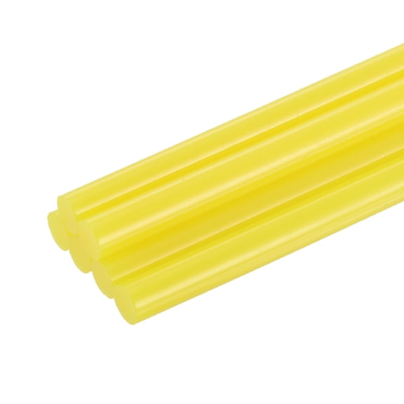 Uxcell Mini Hot Glue Sticks for Glue Gun 7mm x 100mm Yellow 12pcs