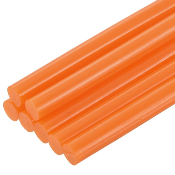 Uxcell Mini Hot Glue Sticks for Glue Gun 7mm x 200mm Orange 12pcs