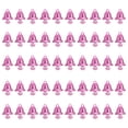 thumbnail image 1 of Uxcell Mini Jingle Bells 0.6" Metal Hanging Bells Pink 50Pack, 1 of 5