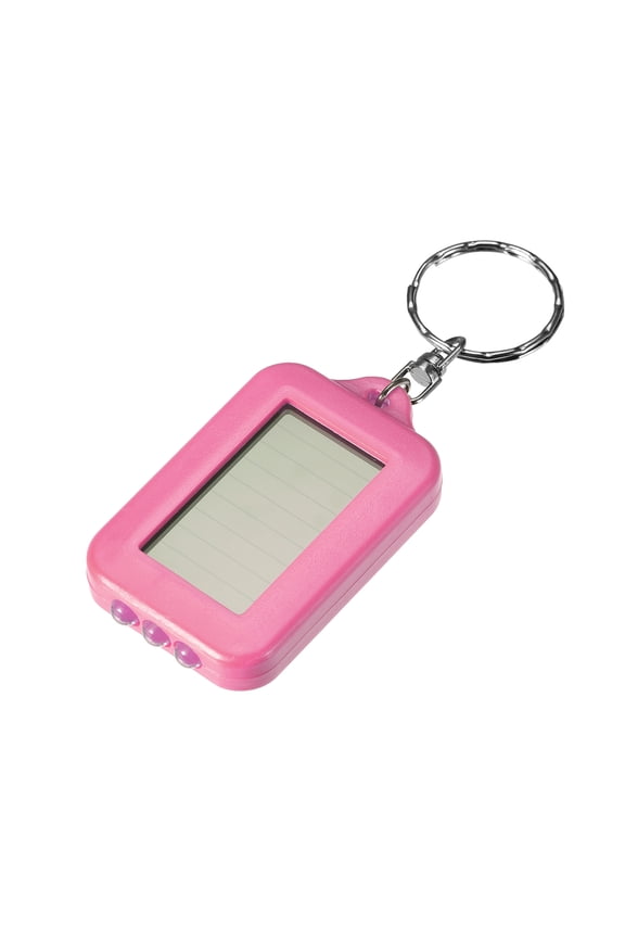 Mini LED Keychain Flashlight Torch Solar Energy Power Pink