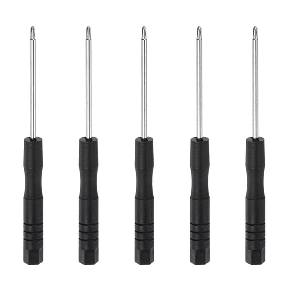 Uxcell Mini Phillips Screwdriver, 1.5mm Cross Head for Watch Eyeglasses Metal Buckle Electronics Repair, 5 Pack