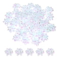 thumbnail image 1 of Uxcell 100Pcs Mini Star Gift Bows, Small Christmas Rainbow Film Gift Wrapping Self-Adhesive Bows White, 1 of 6
