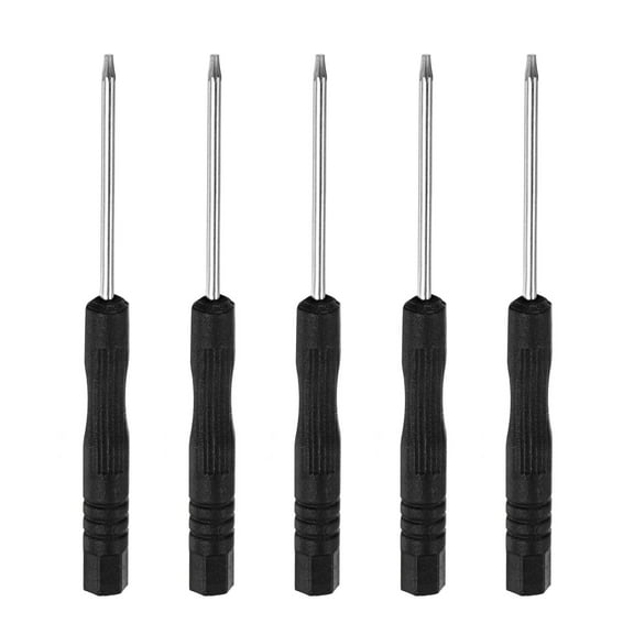 Uxcell Mini Torx Screwdriver, T5 Star Head for Watch Eyeglasses Metal Buckle Electronics Repair, 5 Pack