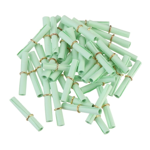 Uxcell Mini Vintage Message Paper Scrolls, 100 Pcs Valentine Message Paper， Grass Green