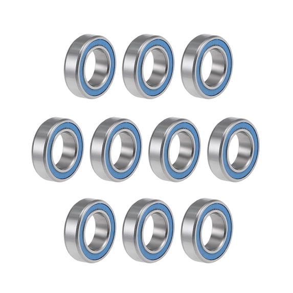 Uxcell Miniature Deep Groove Ball Bearings Double Seal Chrome Steel Blue Cover 8x14x4mm