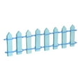 thumbnail image 1 of Uxcell Miniature Garden Fence, 3.6 Inch Long Decorative Picket Fence, Light Blue 4 Pack, 1 of 6