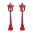 thumbnail image 1 of Uxcell Miniature Street Light Model, 3.94" H, Plastic Mini Street Lantern Red, 2pcs, 1 of 6