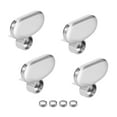 thumbnail image 1 of Uxcell Mirror Clips - Zinc Alloy Glass Clips Clamps Holder for 3-5mm Thick , 4Pcs, 1 of 3