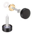 thumbnail image 1 of Uxcell Mirror Screws, 12mm/0.47", 10Pcs Brass Decorative Cap Screws Cover Nails Fasteners for Mirror Tables, Black, 1 of 5