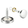 thumbnail image 1 of Uxcell Mirror Screws Decorative Cap Fasteners Cover Nails, Electroplated Bright Silvery Brass 16Pcs 0.71", 1 of 3