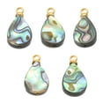 thumbnail image 1 of Uxcell Mix Colors Abalone Shell Charm Water Drop Paua Shell Pendant Sea Abalone Shell 5 Pcs Mix Colors 8mm, 1 of 6