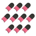thumbnail image 1 of Uxcell Mobile Gaming Finger Sleeve Controller Finger Thumb Sleeve Finger Gloves Grey/Pink, Anti Sweat, Pack of 10, 1 of 6