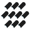thumbnail image 1 of Uxcell Mobile Gaming Finger Sleeve Controller Finger Thumb Sleeve Gloves Black/Blue, Carbon Fiber Anti Sweat, Pack of 50, 1 of 6