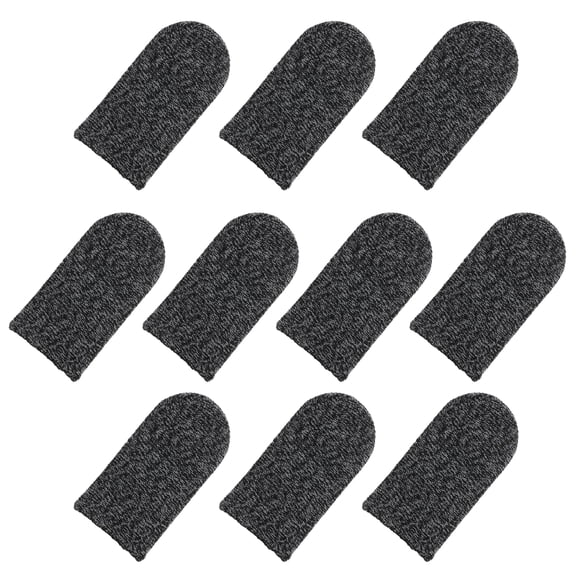 Uxcell Mobile Gaming Finger Sleeve, Controller Finger Thumb Sleeves Gloves Black Finger Cover, Pack of 40