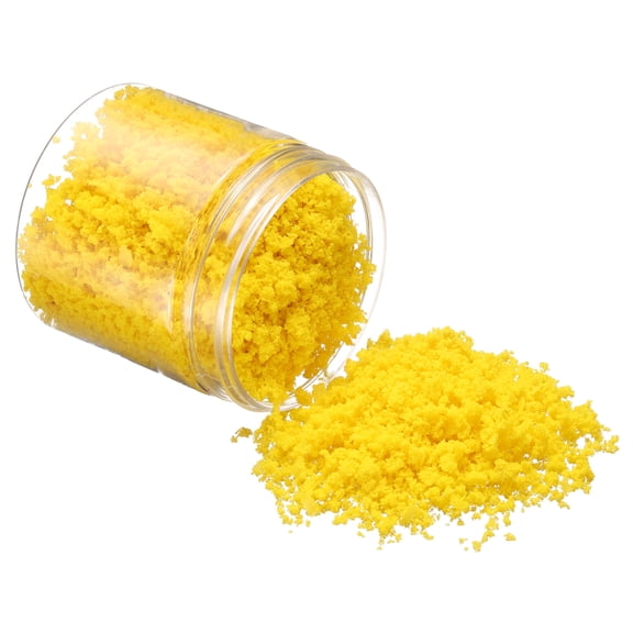 Uxcell Model Flower Grass, 185ml Capacity, Fake Miniature Flower Grass Tree Sponge Yellow - (Applications: DIY Dollhouse Fairy Garden Model Railway Landscape)