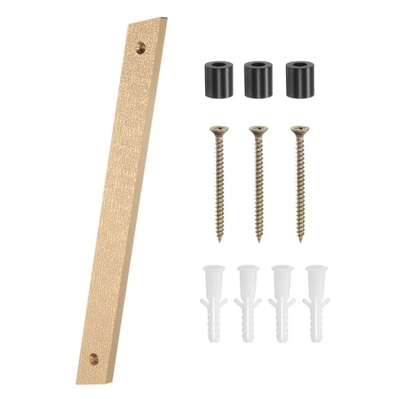 Uxcell Modern House Numbers for Outside, 10 Inch Floating Metal Large Address Numbers with Nail Kit for Apartment Office Hotel Room Signs(Gold, Symbol /)