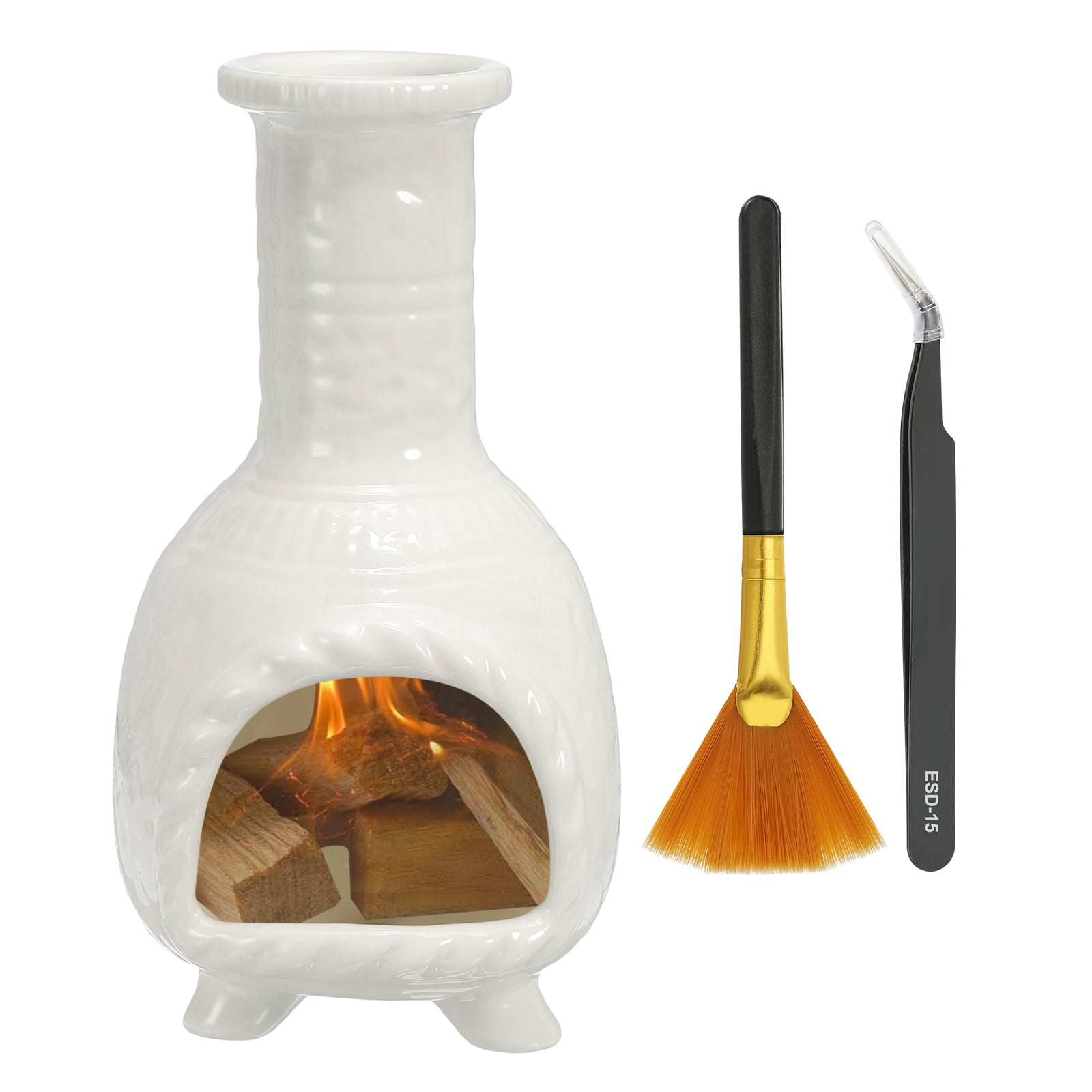 Uxcell Modern Incense Burner, Ceramic Holder for Meditation and Yoga, Gray