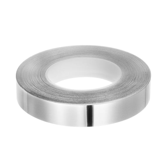 Uxcell Molding Trim Gap Sealing Tape 1.18"x0.01"x164ft Self Adhesive Caulk Strip Brushed Silver Tone