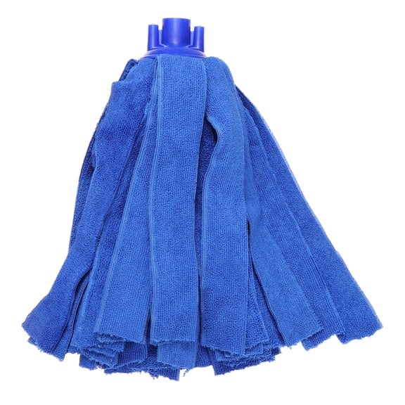 Uxcell Mop Head Replacement, Mop Handle Microfiber Cloth Refill Refill Reusable Floor Cleaning Loop End Screw on Handle Rod Suitable for 0.8" Diameter Stick for Floor Cleaning, Blue