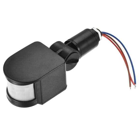 Uxcell Motion Sensor AC110-240V Infrared PIR Detector Switch Wall Mount for Floor Light Black