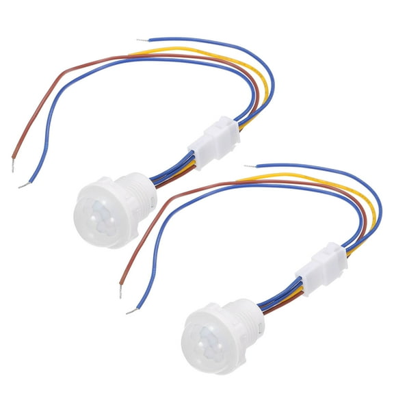 Uxcell Motion Sensor Light Switch, 85-265V PIR Human Activated Sensor with Light Sensor for LED Strip Light 2Pcs