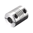 thumbnail image 1 of Uxcell Motor Shaft 5mm to 11mm Helical Beam Coupler Coupling 25mm Dia 30mm Length, 1 of 5
